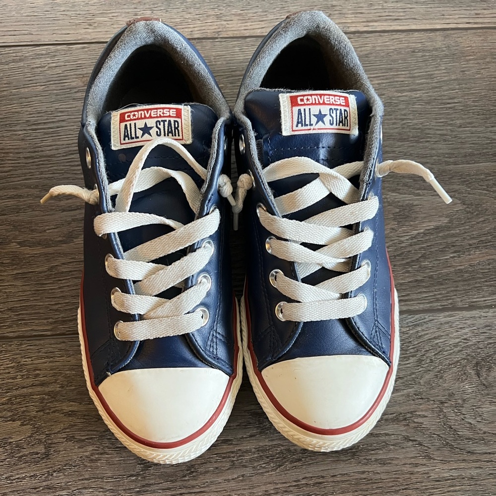 Leather converse!